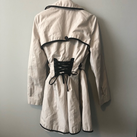 Betsey Johnson Lace-Up Back Coat - Picture 3 of 8